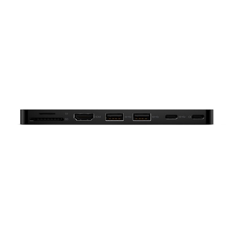 Hub de puertos portatil Lenovo, delgado, Interfaz: USB-C, Color Eclipse Black (Negro) - Image 3