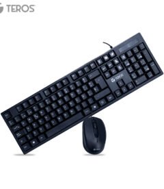 kit teclado + mouse teros te-5015s, negrosimplifica tus tareas diarias con el co