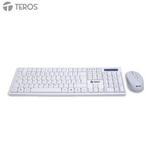 Combo inalámbrico Teclado + Mouse TEROS TE-5016S, blanco