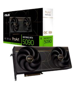 tarjeta de video asus proart geforce rtx 5090 oc edition, 32gb gddr7, pcie gen 5.0 x1