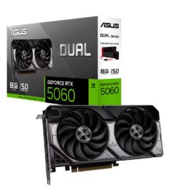 tarjeta de video asus dual geforce rtx 5060 8gb gddr7, pci express gen 5.0puerto