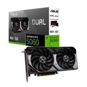 Tarjeta de video ASUS Dual GeForce RTX 5060 8GB GDDR7, PCI Express Gen 5.0