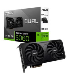 tarjeta de video asus dual-rtx5060-o8g-evo, 8 gb gddr7, pcie gen 5.0puertos: 3 x