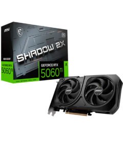 Tarjeta de video MSI GeForce RTX 5060 Ti 8G SHADOW 2X OC PLUS, 8 GB GDDR7, PCIe Gen 5.0