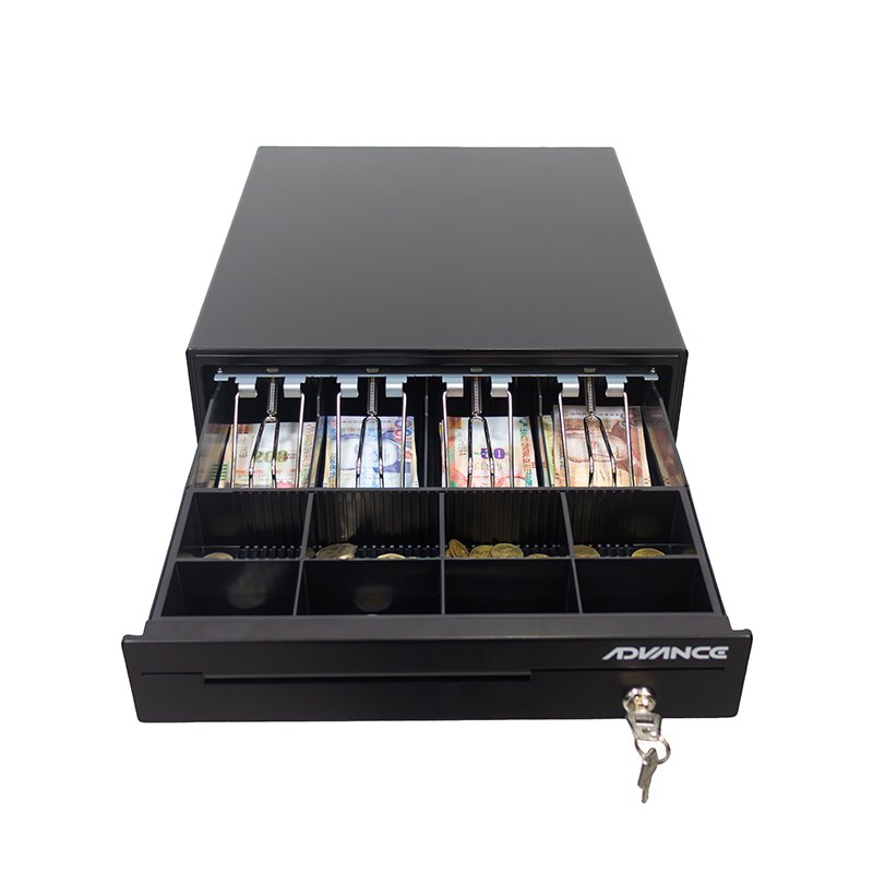Caja para efectivo Advance ADV-5421, 4 ranuras, RJ11, Negro - Image 3