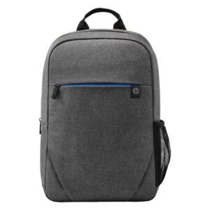 mochila hp prelude para laptops de hasta 15.6, en color gris.