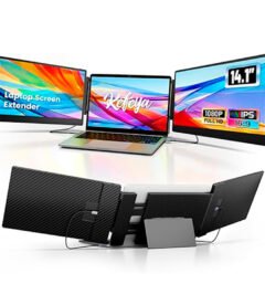 extensor dual de monitor 14 para portatiles de 13-17, fhd (1920x1080), ips, usb-c/