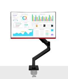 rack para monitor de 22 a 35 / brazo soporte teros te-7113soporte de escritori