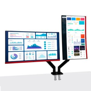 Rack para 2 monitores de 22" a 32" / Brazo soporte TEROS TE-7114