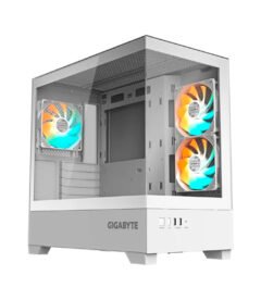 case gigabyte gb-c201p panoramic, mid tower, compatible con mini-itx/m-atx, color bla