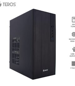 case con fuente teros te-1034s, mini tower, micro-atx / mini-itx, usb, audio, 250w[@@