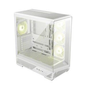 case msi mag pano 130r pz/white, factor forma: mid-tower, soporta: mini-itx/micro-atx
