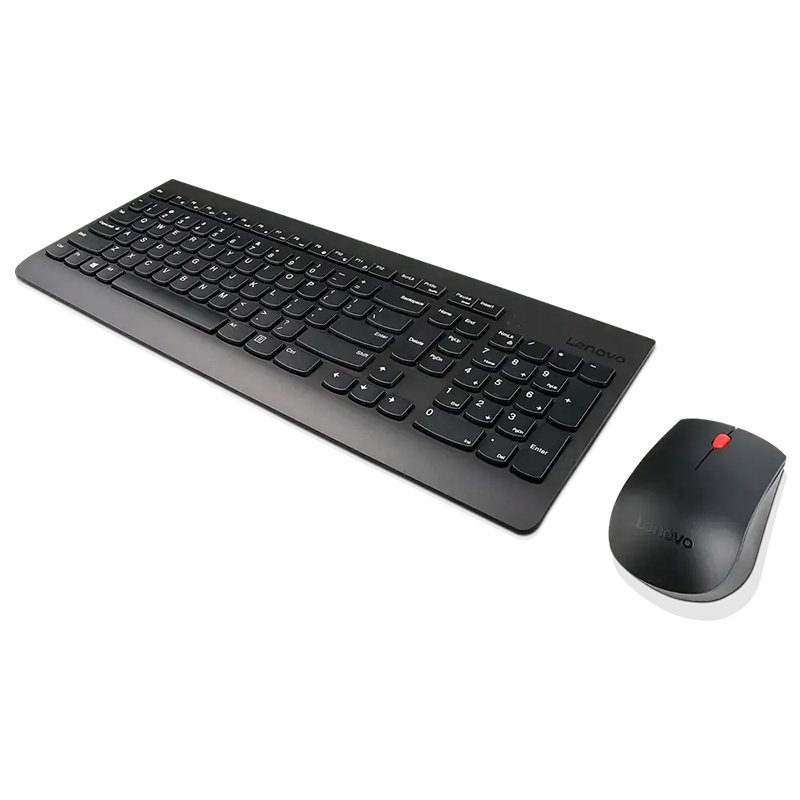 Teclado + Mouse Lenovo, Inalámbrico, Color Negro, (Kit Combo) - Image 3