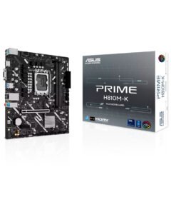 motherboard asus prime h810m-k, chipset intel h810, lga1851, vga, dp, matxsoport