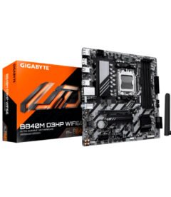motherboard gigabyte b840m d3hp wifi6e, chipset amd b840, socket amd am5, matx