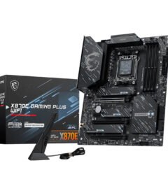 motherboard msi x870e gaming plus wifi, chipset amd x870e, socket amd am5, atxso