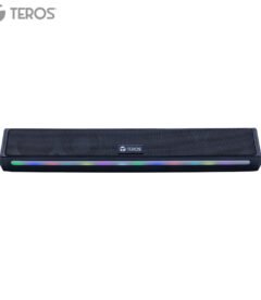 barra de sonido portátil teros vibe te-vib6054blk, bt 6.0, 20w, usb, luces rgbme