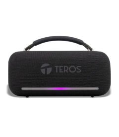 parlante inalámbrico teros vibe vb-6049blk, bt 5.3, 60w, 4000mah, usb, luces rgb