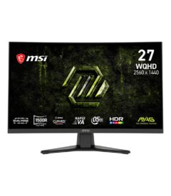 monitor curvo msi mag 275cqdf x24, 27 wqhd va/240hz/hdmix2/dp/headphone-outdisf