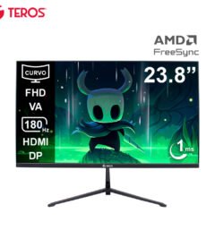 monitor curvo gaming teros te-2476g, 23.8 fhd va, 180hz, 1ms, hdmi, dp, audio out[@@