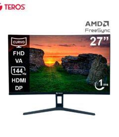 Monitor curvo TEROS TE-2734S, 27" FHD VA, 144HZ, 1MS, HDMI, DP, Audio out