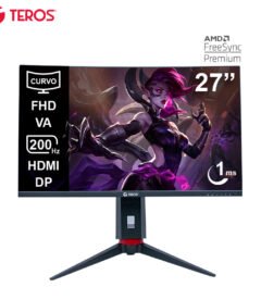 monitor curvo gaming teros te-2788g, 27 fhd va, 200hz, 1ms, hdmi, dp, audio out