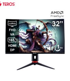 monitor curvo gaming teros te-3215g, 31.5 fhd va, 165hz, 1ms, hdmi, dp, audio out[@@