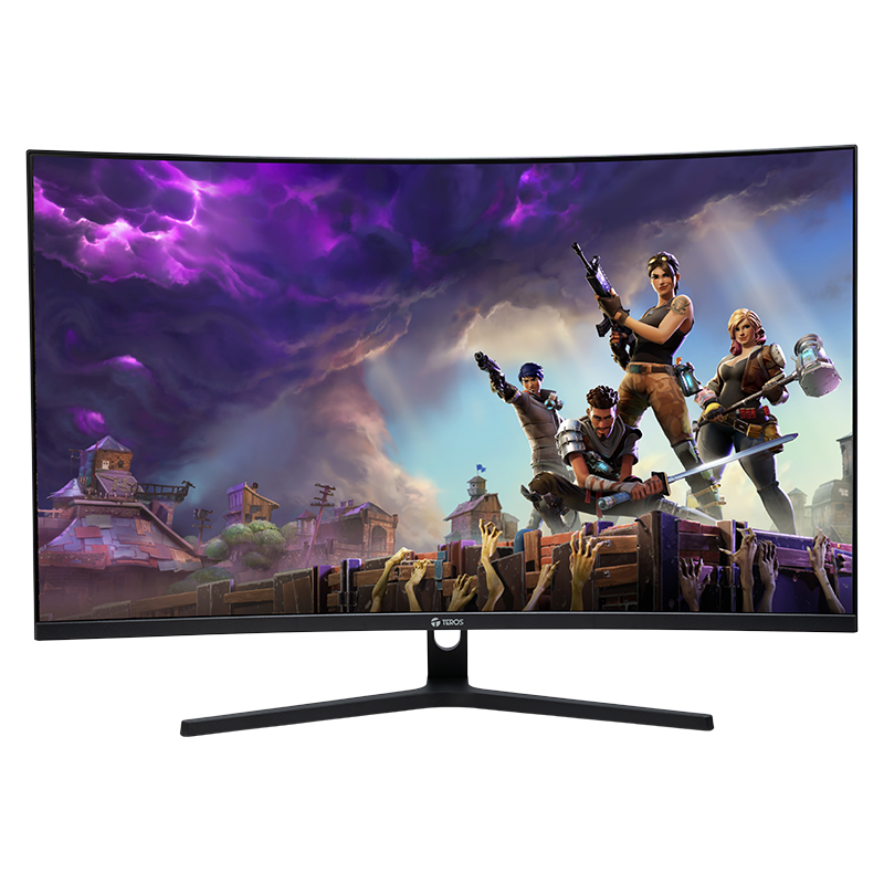 monitor curvo gaming teros te-3218g, 31.5 qhd va, 180hz, 1ms, hdmi, dp, audio out