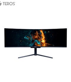 monitor curvo gaming teros te-4921g, 49 uwqhd qd-oled, 144hz, 0.03ms, hdmi, dp, audi