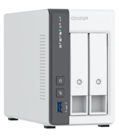 servidor nas qnap ts-216g, arm cortex a55 4c/2ghz, 4gb ram (on-board), bahias: 2x3.5
