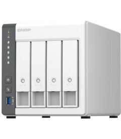 Servidor NAS QNAP TS-433-4G, ARM Cortex A55 4C/2GHz, 4GB RAM(On-Board), Bahias 4x3.5" SATA