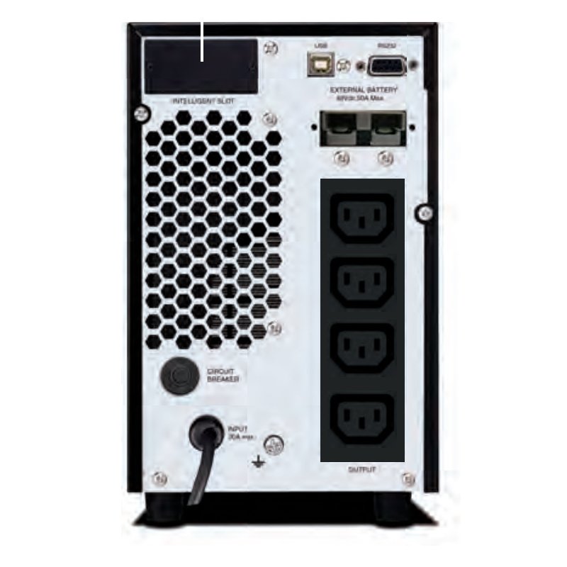 UPS CDP UPO11-2i Online 2000VA / 1800W, 230V, USB, RS232, 4-Salidas IEC-C13/14. - Image 2