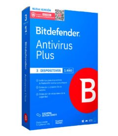 bitdefender antivirus plus - licencia de 1 año para 3 dispositivosel bitdefender
