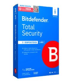 bitdefender total security - licencia de 1 año para 3 dispositivosel bitdefender