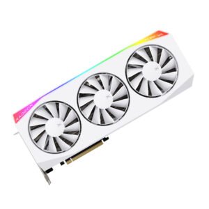 Tarjeta de video XFX Mercury AMD Radeon RX 9070XT OC White Gaming Edition,16GB DDR6, PCIe5 Puertos: 3 x DisplayPort / 1 x HDMI
