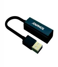 Adaptador de red Advance ADV-1245 , USB 2.0 a RJ-45 Ethernet 10/100.