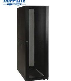 Gabinete Tripp-Lite SmartRack Premium SR42UB, 42U, puerta frontal y trasera reversible.