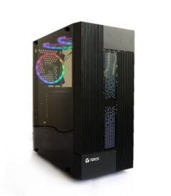 case gamer teros te-1147n, mid tower, atx, 450w, negro, usb 3.0 / 2.0, audio.[@@@]pan
