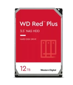 Disco duro Western Digital Red Plus, 12 TB, SATA 6.0 Gb/s, 256MB Cache, 7200 RPM, 3.5".