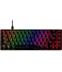 Teclado mecánico gaming HyperX Alloy Origins 60 - HX Red, con cable USB-C extraible.