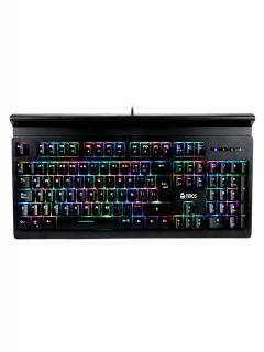 Teclado Gamer Teros TE-4151, mecanico, multimedia, iluminación RGB, USB.