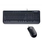 teclado microsoft wired desktop 600 + mouse óptico, usb, teclado en español, multimed