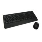 Kit Teclado y Mouse inalámbrico Wireless Desktop 3050, Receptor USB, Negro, 2.4GHz.