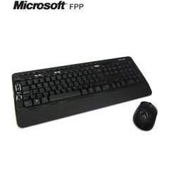 Kit Teclado y Mouse inalámbrico Wireless Desktop 3050, Receptor USB, Negro, 2.4GHz.