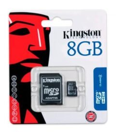 me8gktsdc8gbhc_2 memoria flash microsdhc kingston class4, 8gb, conadaptador sd, presentación en colgad