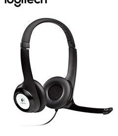 logitech clear chat comfort usb, 2.4 metros - presentación en colgador