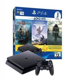 PlayStation 4, 1TB, Hits Bundle 3 Games, DualShock 4 Wireless, cupón PS Plus.