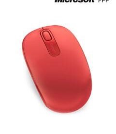 mouse óptico inalámbrico microsoft mobile 1850, 1000dpi, receptor usb, 2.4ghz, rojo.