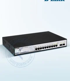 switch d-link dgs-1210-10p, capa 2, 10 puertos 10/100/1000 mbps, 2 puertos combos sfp