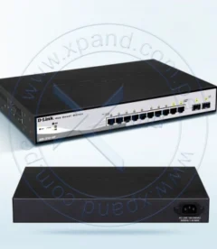 switch d-link dgs-1210-10p, capa 2, 10 puertos 10/100/1000 mbps, 2 puertos combos sfp